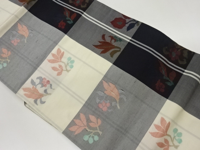 JAPANESE NAGOYA OBI / TSUMUGI / WOVEN PLANTS